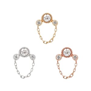 Halston Threadless End with Diamond