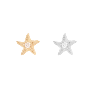 Hoku Star Threadless End with Diamond