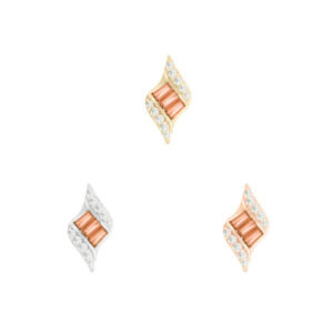 Intrigue Threadless End with Orange Garnet