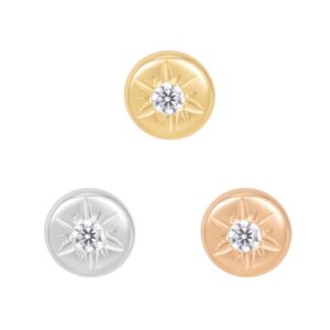 Lark Threadless End with CZ
