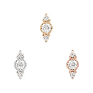 Lucien Threadless End with CZ