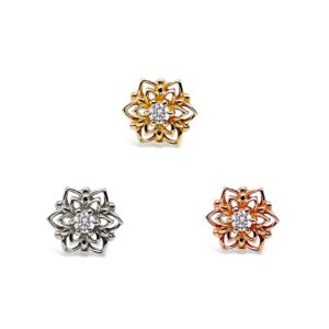 Mandala Threadless End with CZ