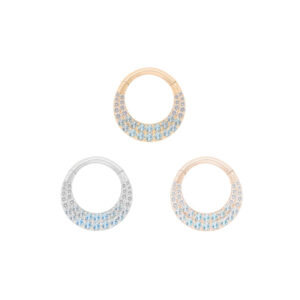 Metamorphosis Clicker with Blue Topaz Ombre