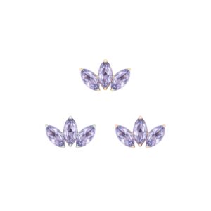 Moet Mini Threadless End with Tanzanite