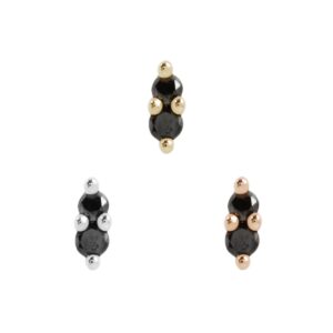 Mishka 2 Threadless End with Black Diamond