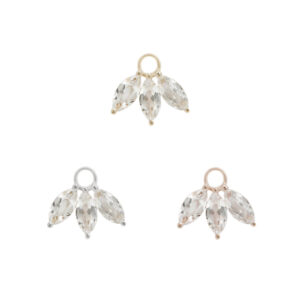 Moet Charm with White Topaz