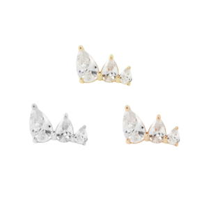 Myriad Threadless End with CZ