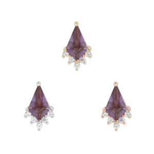 Noble Threadless End with Amethyst