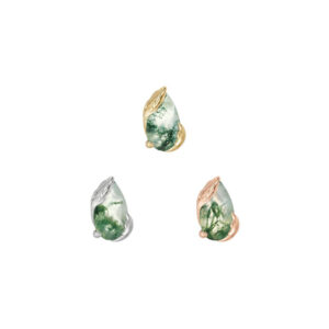 Occasion Threadless End with Moss Agate