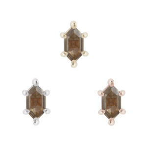Oh Hell Yes! Threadless End with Smoky Quartz