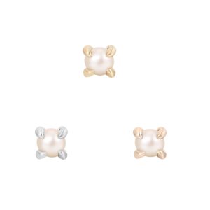 Prong Gem Threadless End with Pearl