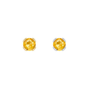 Peekaboo Threadless End with Citrine