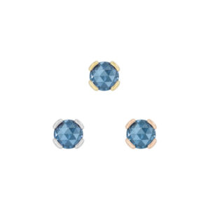 Peekaboo Threadless End with London Blue Topaz