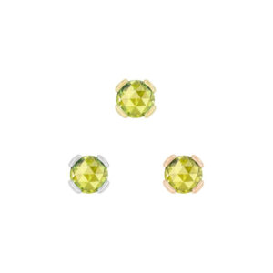 Peekaboo Threadless End with Peridot