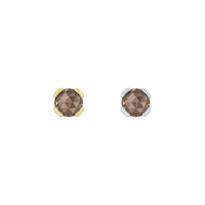 Peekaboo Threadless End with Smoky Quartz