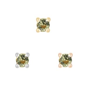 Prong Gem Threadless End with Peridot