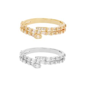 RION x Buddha Jewelry Prodigy Finger Ring with White Sapphire