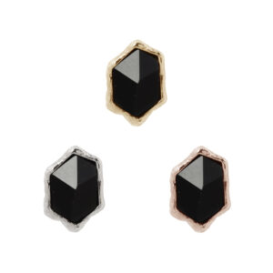 Pump Up The Volume Threadless End with Black Spinel