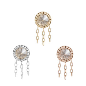 Rebel Rebel Threadless End with Reverse Set CZ