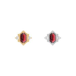 Reyna Threadless End with Garnet