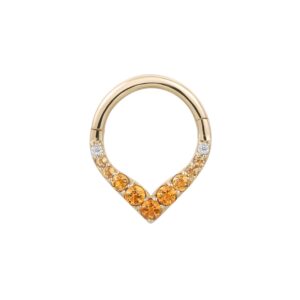 Rise + Shine Clicker with Citrine Ombre