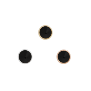 Round Bezel Gem Threadless End with Reverse Set Agate