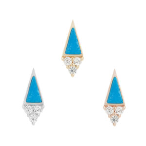 Spotlight Threadless End with Turquoise