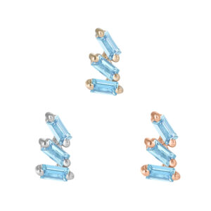 Staxx Threadless End with London Blue Topaz