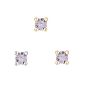 Prong Gem Threadless End with Tanzanite