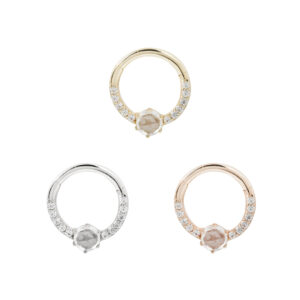Tinsley Clicker with White Sapphire