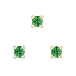 Prong Gem Threadless End with Tsavorite