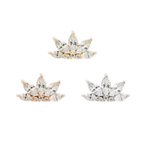 Valentina Threadless End with CZ