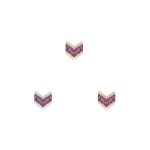 Vande Threadless End with Amethyst