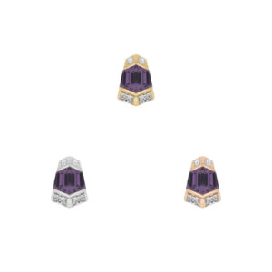 Vera Threadless End with Amethyst