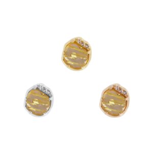 Vision Threadless End with Rutilated Quartz