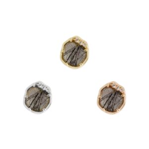 Vision Threadless End with Tourmalinated Quartz