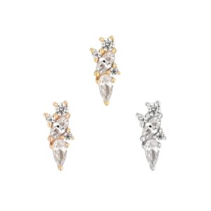 Visionary Threadless End with CZ