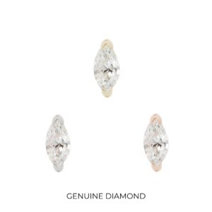 Zuri Threadless End with Diamond