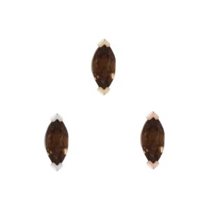 Zuri Threadless End with Smoky Quartz