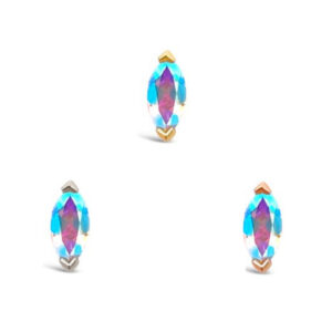 Zuri Threadless End with Mercury Mist Topaz
