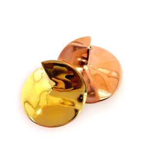 Sleek Obscura Earrings - Brass + Copper