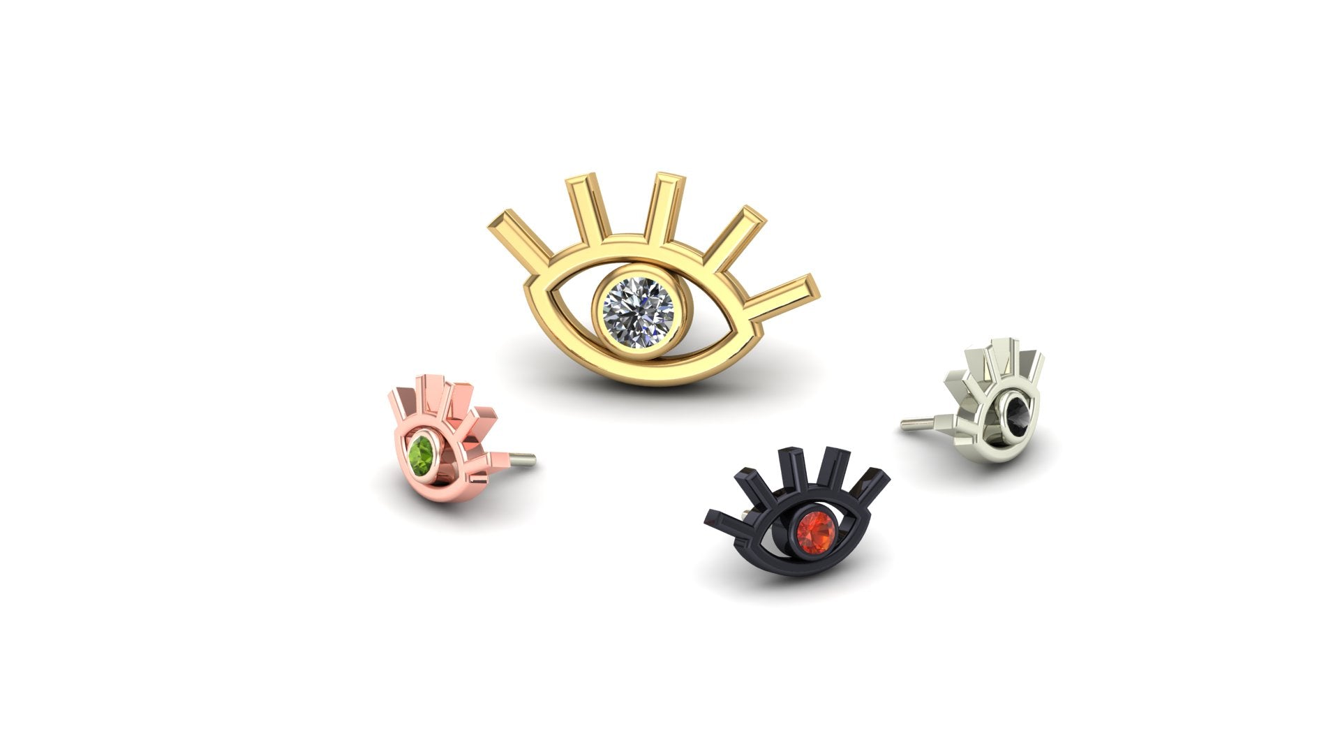 Eye with Gemstone