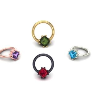 Asscher Prong Ring