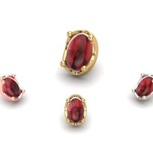 Oval Cabachon Prong