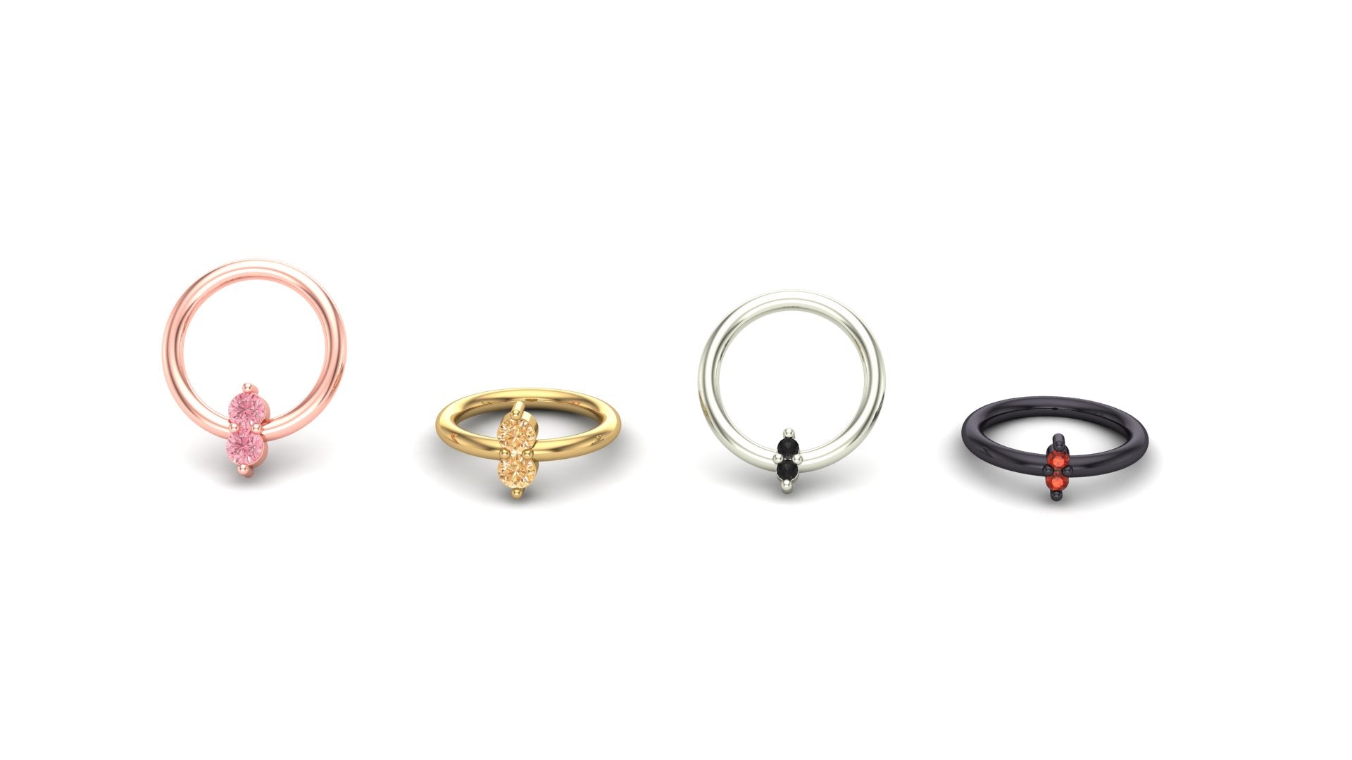 Double Stone Prong Ring - Image 3