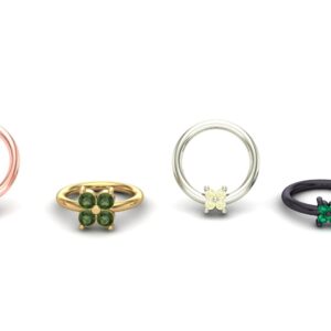 Cluster Quadrinity with Gemstone Ring