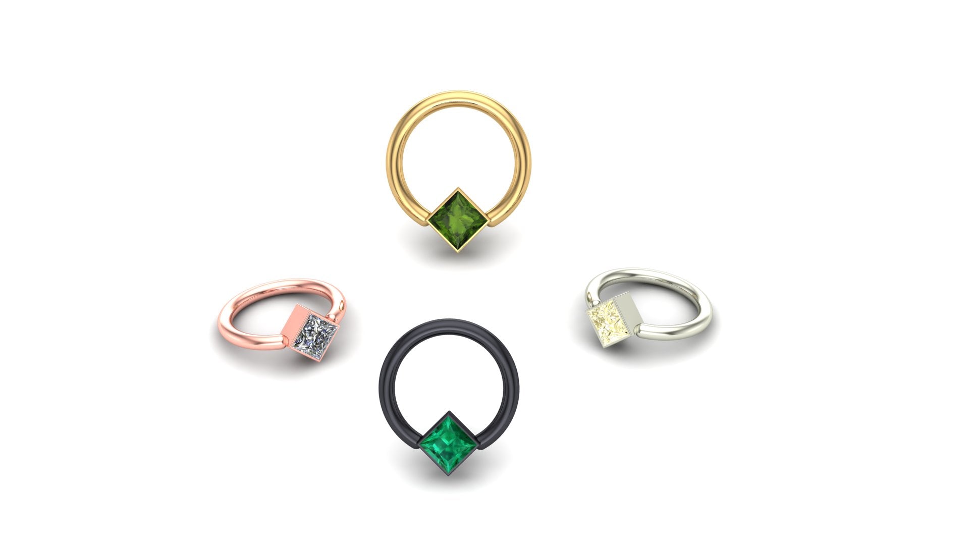 Square Bezel Ring - Image 2