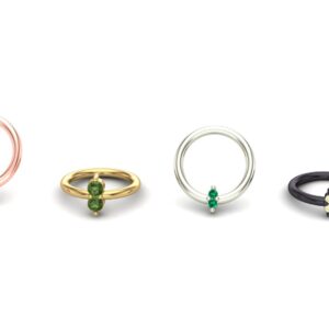 Double Stone Prong Ring