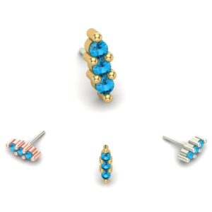 Triple Stone Prong