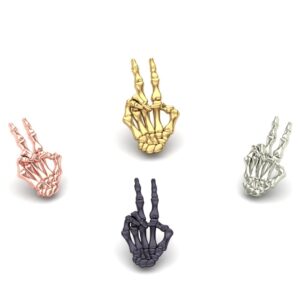Peace Skeletal Hand